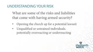 Webinar: The Hidden Risk of Having Armed Security In Your Church