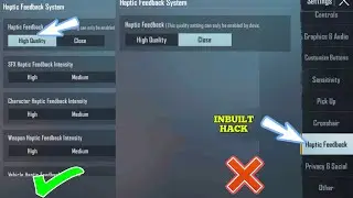 Best Use Of Haptic Feedback🔥/ How To Use Haptic Feed back😊