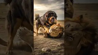 Lion vs Tibetan Mastiff Fight &ndash; Sher aur Himalayan Dog Ka Jungle Battle | Who Is Stronger?