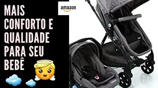O melhor carrinho de beb&ecirc;/ Travel System Poppy Duo Cosco, Cinza Mescla