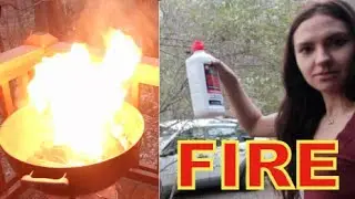 CAVEWOMAN MAKES FIRE