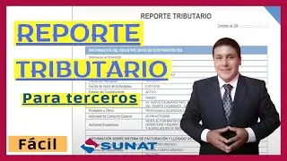 Como generar un REPORTE Tributario para terceros de SUNAT