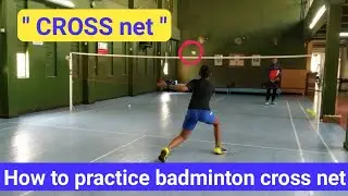 Badminton cross net play techniques // Badminton training