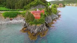 Tidal Wave Memorial &ndash; Port au Bras, Burin  Peninsula, NL | Peaceful Drone Views