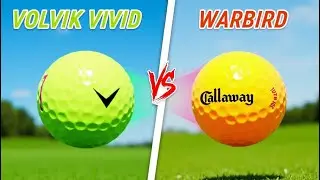 Volvik Vivid golf ball vs Callaway Warbird for Visibility Review and Comparison