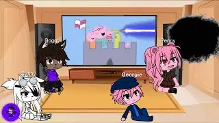Gacha Club| 🐷 Piggy characters react to Piggy Memes - Peppa and Roblox Piggy Funny Animation!