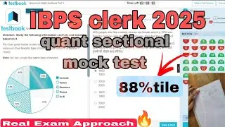 IBPS clerk quant mock test 🎯||  how to attempt mock test📝📝 #rrbclerk  #ibpsclerk #sbiclerk
