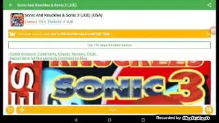 Sonic 3 and knuckles Angel Island zone all bosses hydro City zone and marble garden