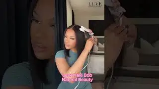Achieve a Sleek and Sophisticated Look with Luve Yaki Bob Wig! LuveWigs💖💖#lacewigs #hairstyle #wigs