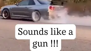 R34 Skyline launch/burnout !!