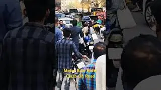 Motor bike rider clash on road #bikelover #clash #roadsafety #accidentnews #action #bdbikerider