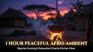 1 Hour Peaceful Afro-Ambient Background for Nigerian Cooking & Relaxation | Charity Kitchen Vibes