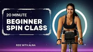 20-минутный спин-урок для начинающих + настройка велосипеда, часть 1 | RIDE WITH ALINA