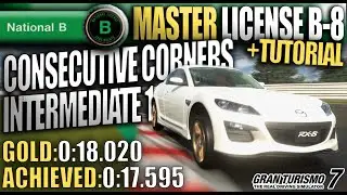 Gran Turismo 7  [GOLD] MASTER B-8 License: Consecutive Corners: Intermediate 1 (Tutorial)