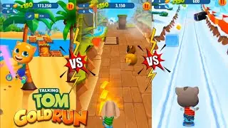 Talking Tom Gold Run 🔥- Talking Ginger vs Talking Ben vs Forsty Tom || HD Gameplay-446