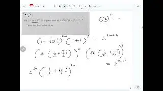 Combined Maths 2025 A/L Paper -Pure  Question 13 (de moivre's theorem) part (c) Solution