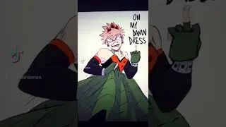 Don&rsquo;t step on his dress. 🤣 credits, @Pinkhitman ￼ #artist #anime #myheroacademia