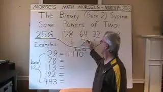 Mathematics - Base Two (Binary) system examples - digits one and zero only