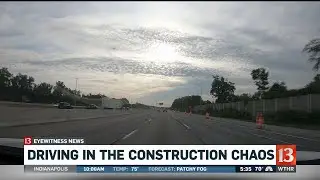 Driving through construction chaos