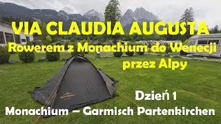 Szlakiem Via Claudia Augusta - transalpejska wyprawa rowerowa  z Monachium  do Wenecji.