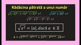 Radacina patrata a unui numar clasa a 7 a exercitii cu radicali si puteri (Invata Matematica Usor)