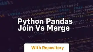 python pandas join vs merge