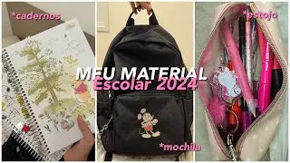 MEU MATERIAL ESCOLAR 2024!📚🖊️