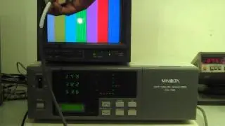 KONICA MINOLTA CA-100 CRT color analyzer　動作確認