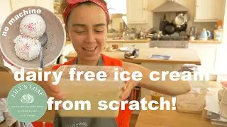 Making dairy free ice cream from scratch no machine! | micro bakery diaries