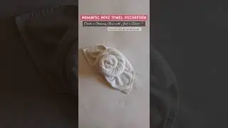 How to Make Rose Towel Folding 🌹| Towel art