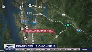 State Route 18 closed Monday night, because of a deadly car crash | FOX 13 Seattle