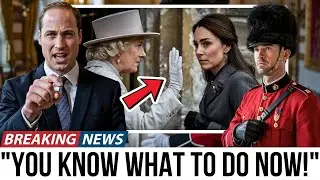 William GESTURES For Guard To INTERVENE &mdash; After Camilla BLOCKS Kate From Entering The Church