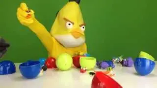 Angry Birds Chuck Opens up Surprise Eggs! | CrazyChili