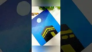 Easy kaaba painting 🕋🌙#shorts#art #artshorts