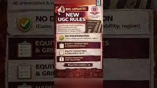 New UGC Rules Explained 🚨 | Major Changes for Universities & Colleges. #shorts #ugc #bjp  #india