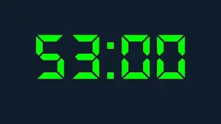 53 Minute Timer Digital and 53 Minutes Countdown Digital
