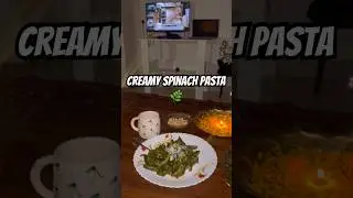 Creamy Spinach Pasta Recipe | Easy, Healthy & Delicious | Homemade Dinner Idea #shorts #viral #yt