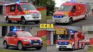 [NEUFAHRZEUGE] - Feuerwehr GERA | LÖSCHZUG mit neuem ELW B-Dienst & KdoW C-Dienst, neues KLAF + mehr