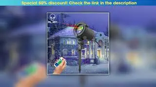 Exclusive ALIEN Moving Static Red Green Blue Dots Star Christmas Laser Light Projector Outdoor Gard