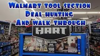 Walmart tool section deal hunting and walk through 