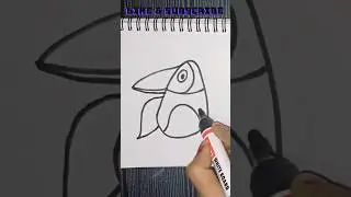 Cute Bird Drawing | Easy Penguin Sketch Ideas | Bird Art #shorts #shortsfeed #art #viral #ytshorts