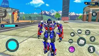 Optimus Prime Multiple Transformation Jet Robot Car Game 2023 - Android Gameplay