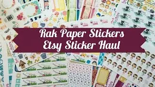 Etsy Shop Haul - Rak Paper Stickers