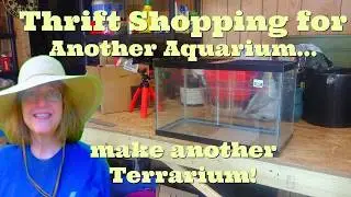 Thrift Shopping -Searching for another Aquarium - I want another to convert to a terrarium.