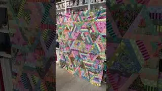 Finished my cozy Posey triangle quilt! #scrappyquilt #dudescrafttoo #sewingproject