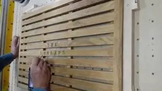 Carving Name onto Teak Door Mat for Wedding Gift. Part 2 of 2.