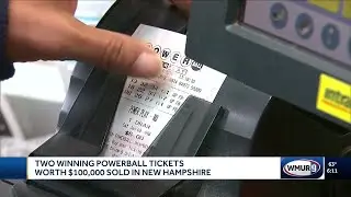 Two $100,000 winning lottery tickets sold in New Hampshire towns