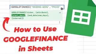 Как использовать Google Finance в электронных таблицах (данные по акциям)