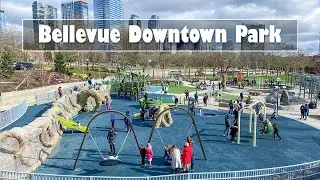 (4K) Toddler Tours -  Lets Play at Bellevue Downtown Park Playground | Bellevue, WA