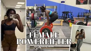 Week in My Life as a Female Powerlifter | Full Training Week: Squat, Bench & Deadlift